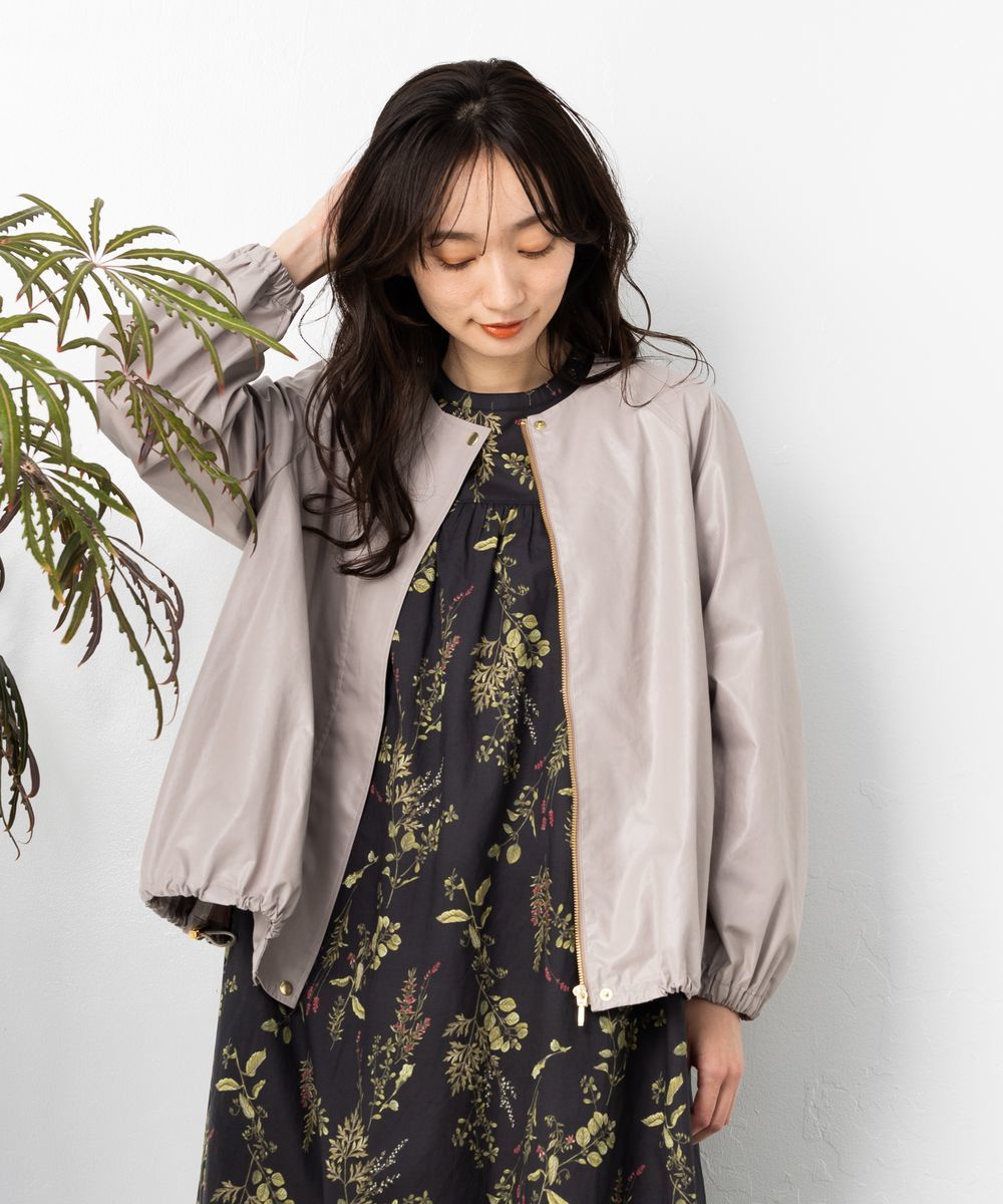 【大きいサイズ】 15号(3L) 【MADE IN JAPAN】レザータッチブルゾン／サブ ストリート（sab street）