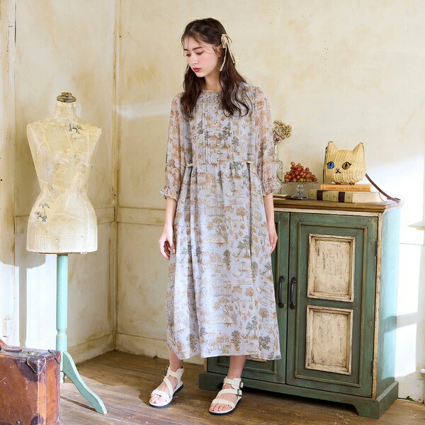 22fabric】キャットガーデンワンピース／ジョリープッペ（Jolly Poupee）