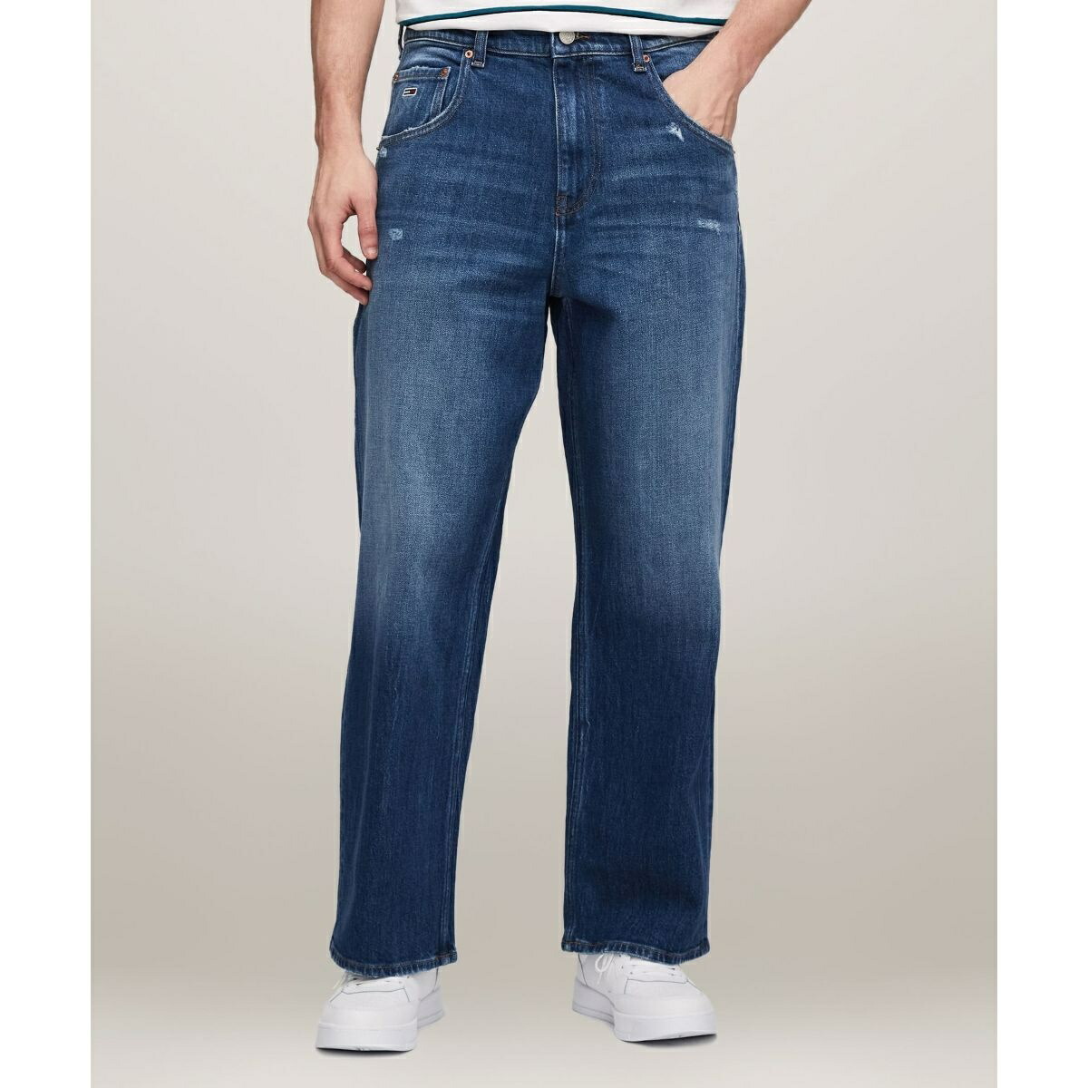 楽天市場】トミー ジーンズ バギー デニムパンツ ジーンズ メンズ 太め