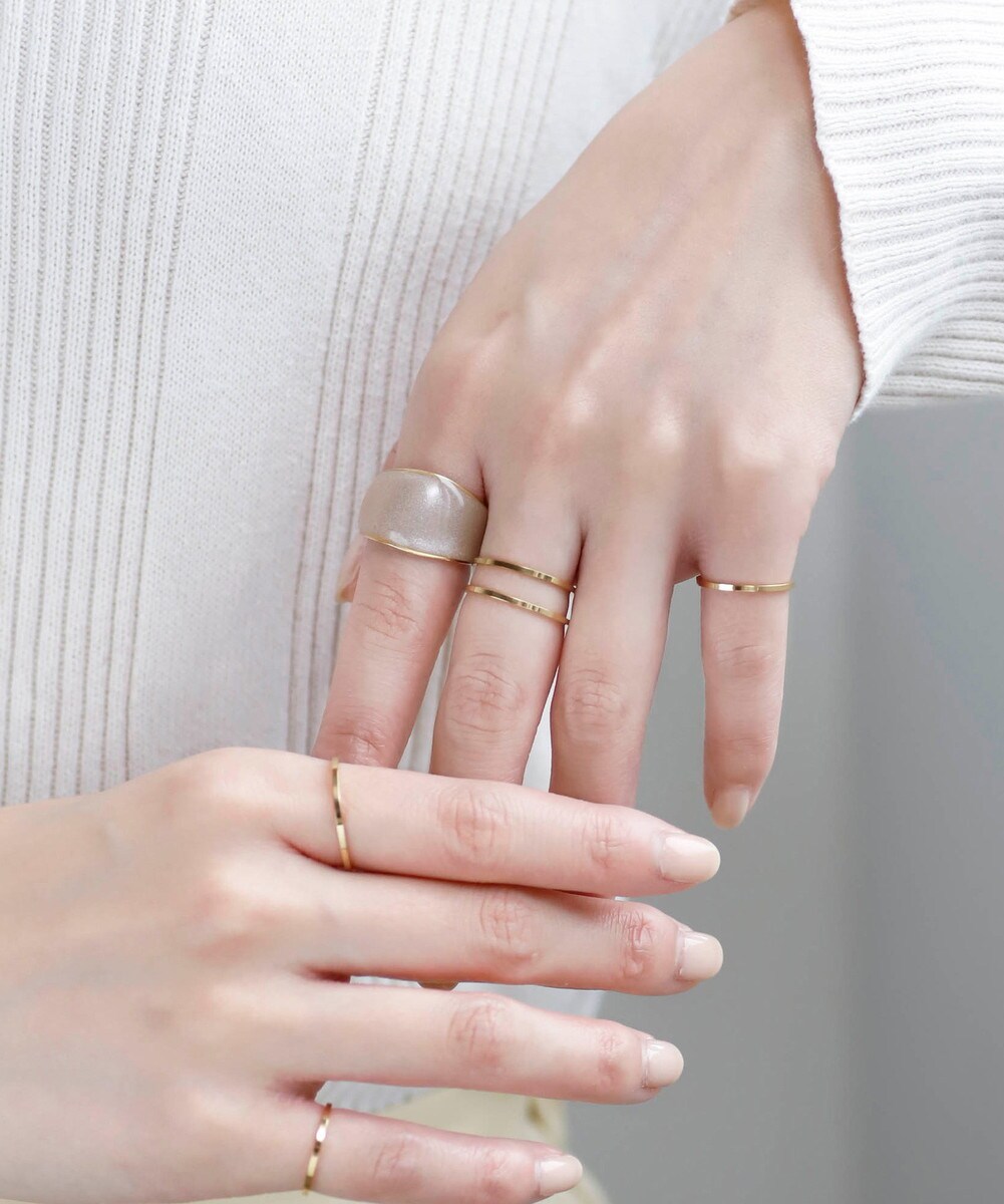 楽天市場】変形ウェーブラインリング／アネモネ（ANEMONE） : 丸井