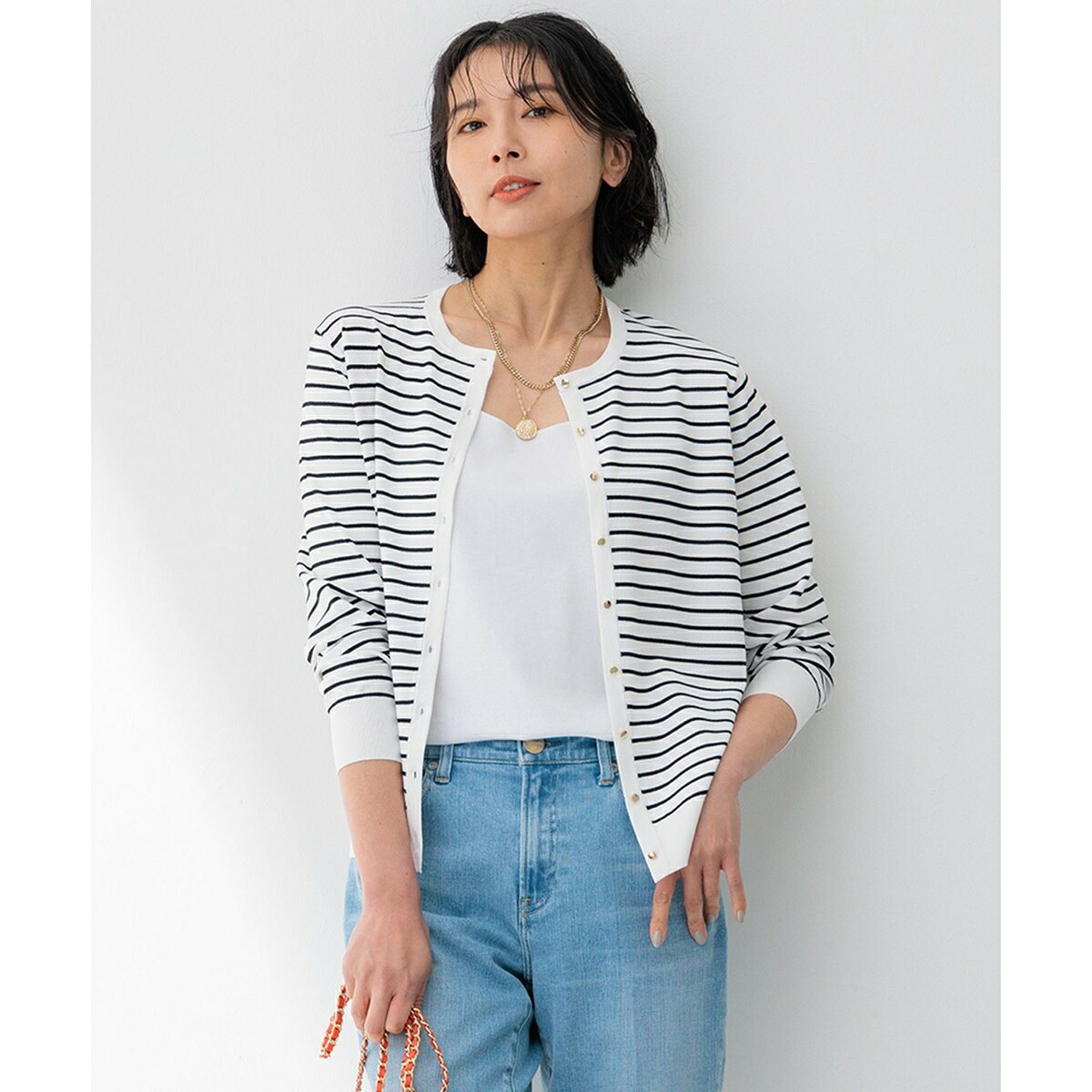 【VERY5月号掲載/洗える】レーヨンポリエステルストレッチ カーディガン／23区（23KU） 10,032円