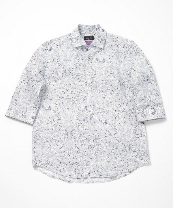 【Liberty】フラワープリント7分シャツ／メンズビギ（MEN'S BIGI） 7,733円