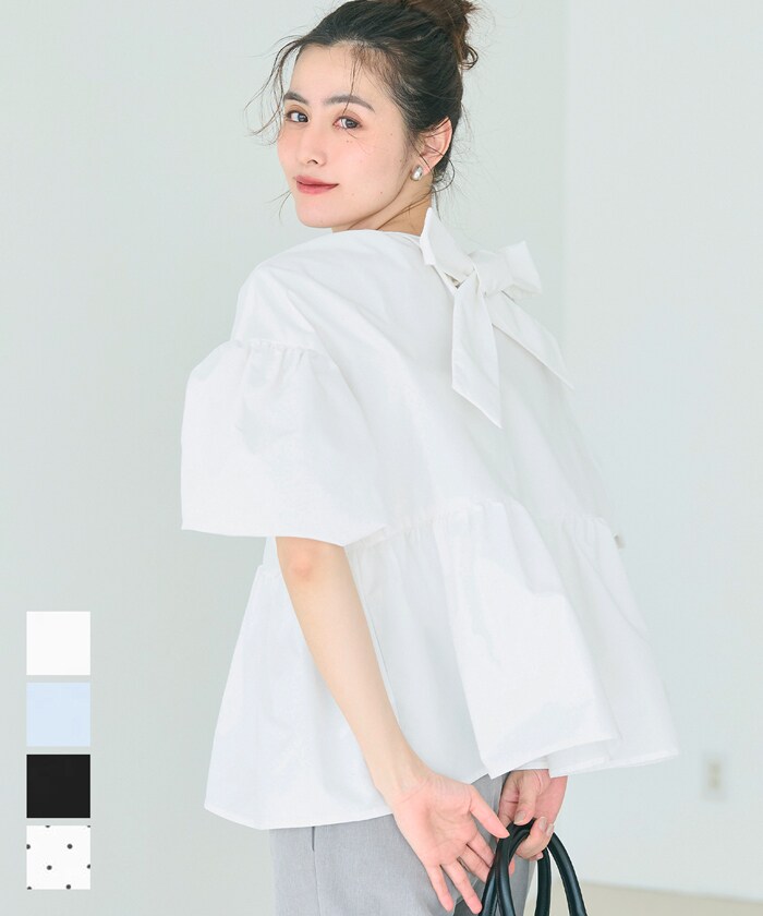 楽天市場】【Charme par Eclat】ウォッシャブル タック比翼