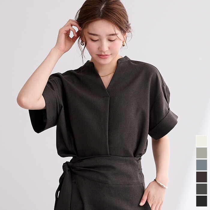 【Charme par Eclat】ウォッシャブル　タック比翼ブラウス リリアンビューティ エクラ Liliane Burty ECLAT 【Charme par