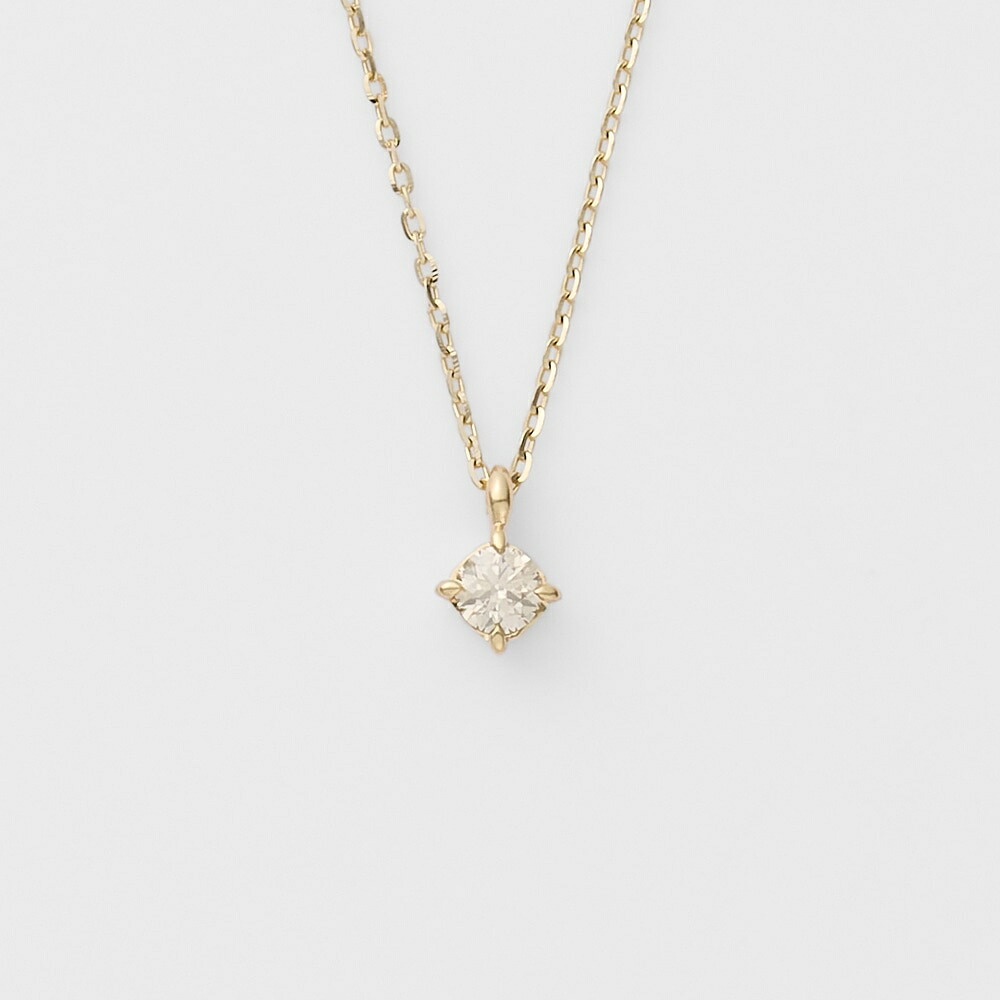 K10ダイヤモンドネックレス（0.07ct）／アガット（agete）