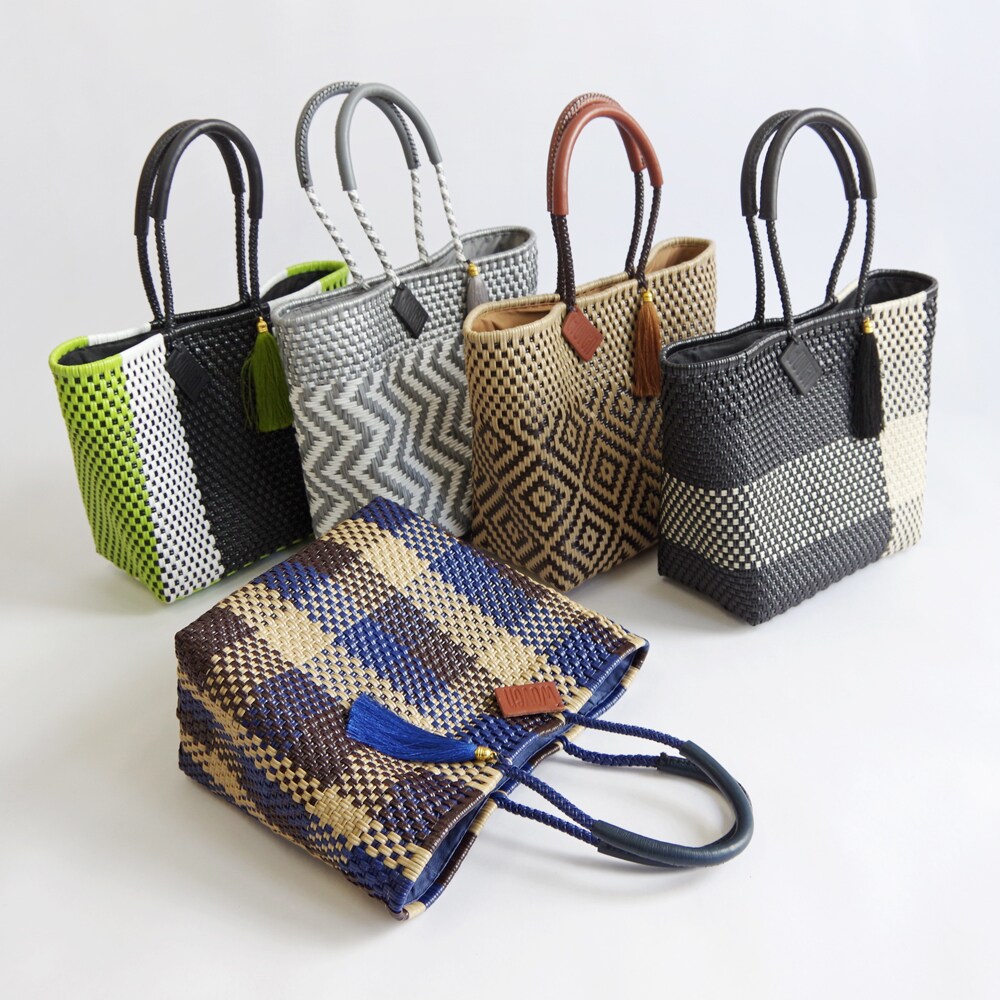 WOVEN (ウーヴン) / メキシコ合衆国製 エブリデイトートメルカドバッグ かご御徒面子 スモール御徒面子／ウーヴン（WOVEN）