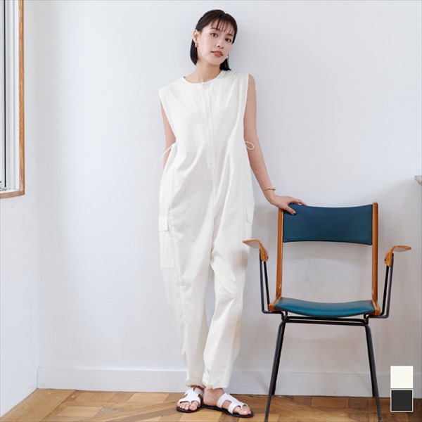 エニィスィス【撥水・UVカット・洗える】ラッシュガードシリーズショートサロペット any SiS｜【撥水・UVカット・洗える】ラッシュガードシリーズ