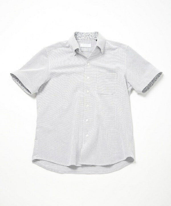 【ACTIVE TAILOR】吸水速乾ミニワッフルワンピースカラー半袖シャツ／メンズビギ（MEN'S BIGI）