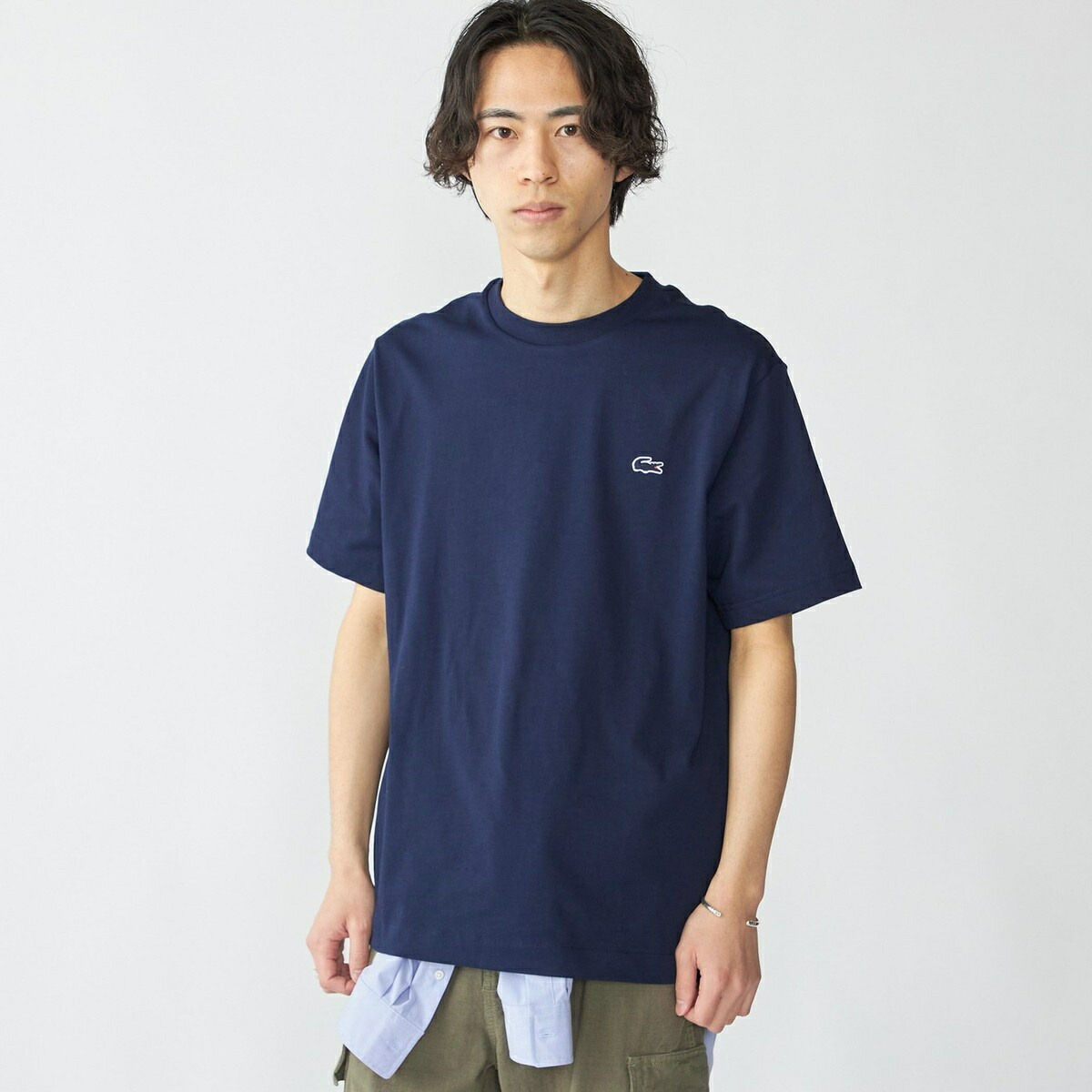 LACOSTE: TH5582-99 アウトラインクロック クルーネック Tシャツ/シップス(SHIPS)