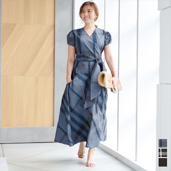 楽天市場】『低身長向けも展開』ドット2WAYギャザーワンピース／かぐれ