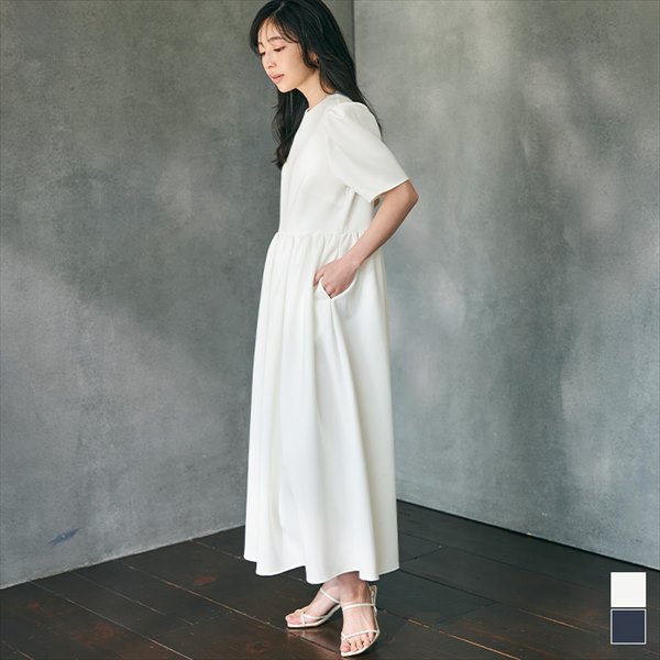 楽天市場】『低身長向けも展開』ドット2WAYギャザーワンピース／かぐれ