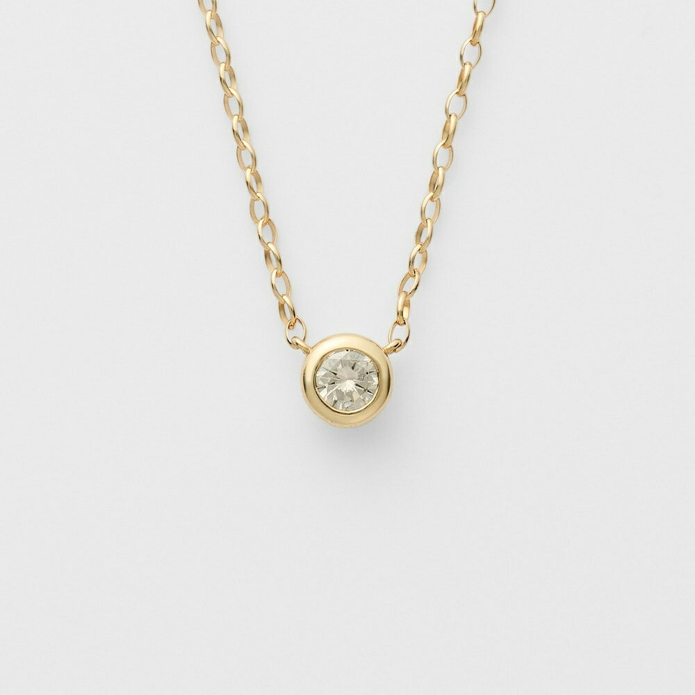 K18ダイヤモンドネックレス（0.1ct）／アガット（agete）