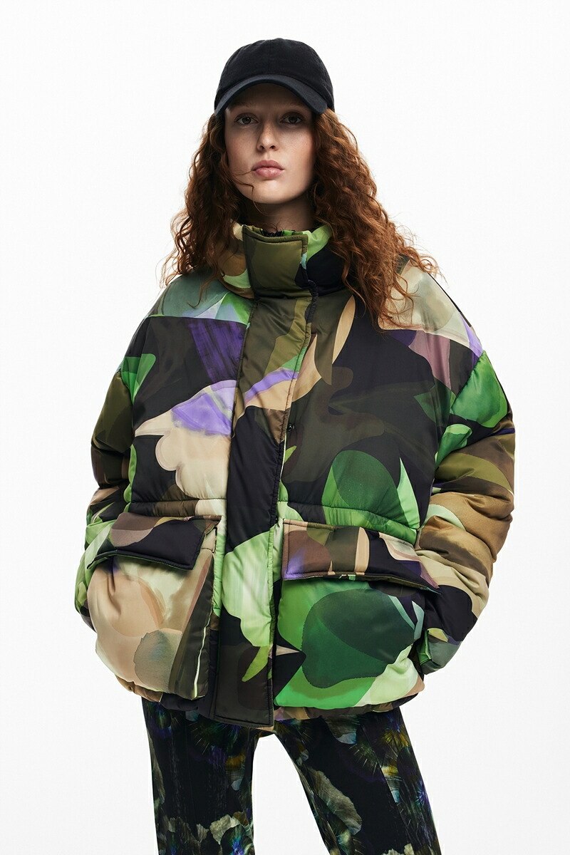 AALBORGLACROIX パッド入り口・入口ショートオーバーコート／デシグアル（Desigual）