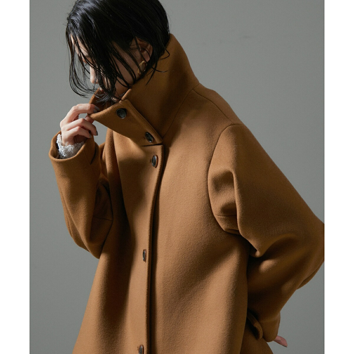 ADAM ET ROPÉ アダムエロペ　スタンドカラーミドルコート 楽天市場】【WEB限定(一部店舗展開あり)】スタンドカラーミドル