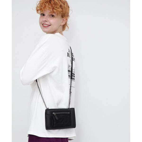 LEATHER CHAIN SHOULDER BAG／レザーチェーンショルダーバッグ／アヴィレックス（AVIREX）