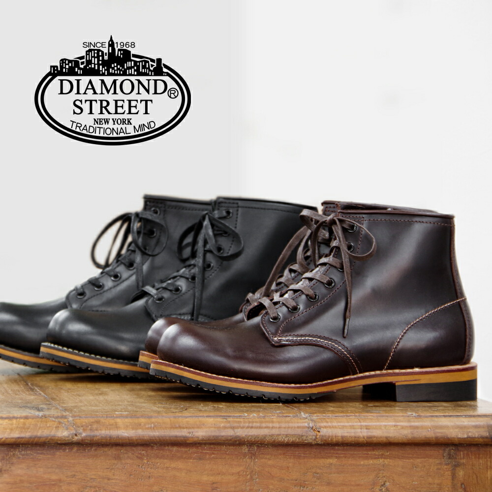 DIAMOND STREET（ダイヤモンドストリｰト）/ なめし革 プレーントゥブｰツ  518／シュークローゼットセレクト（SHOE CLOSET SELECT）