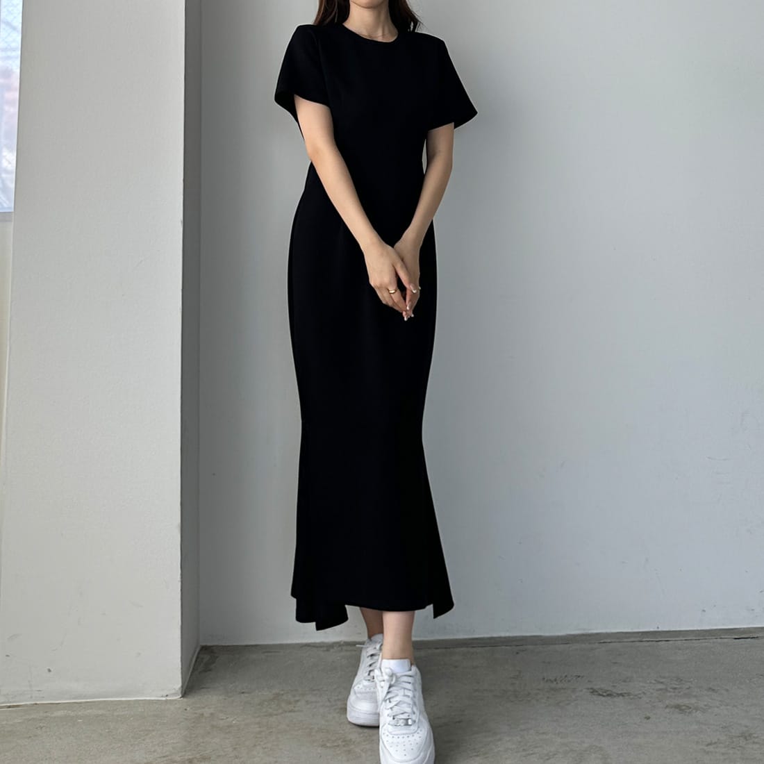 Louere　ストレッチカットマーメイドワンピース／ルエレ（Louere）
