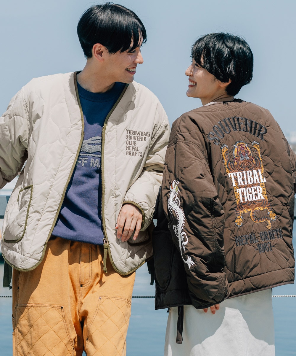 【一風変わった刺しゅうがかっこいい！】差し上げ物 縫い キルト 上衣 メンズ／クリフメイヤー（KRIFF MAYER）