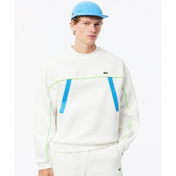 切り替えダブルフェイススウェットクルーネック トレーナー／ラコステ（LACOSTE）