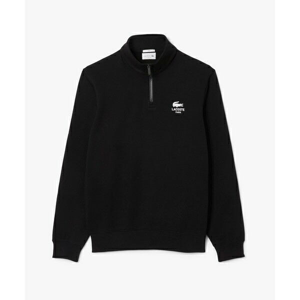 裏パイル地 ワンポイントプリントハーフジップスウェット トレーナー／ラコステ（LACOSTE）