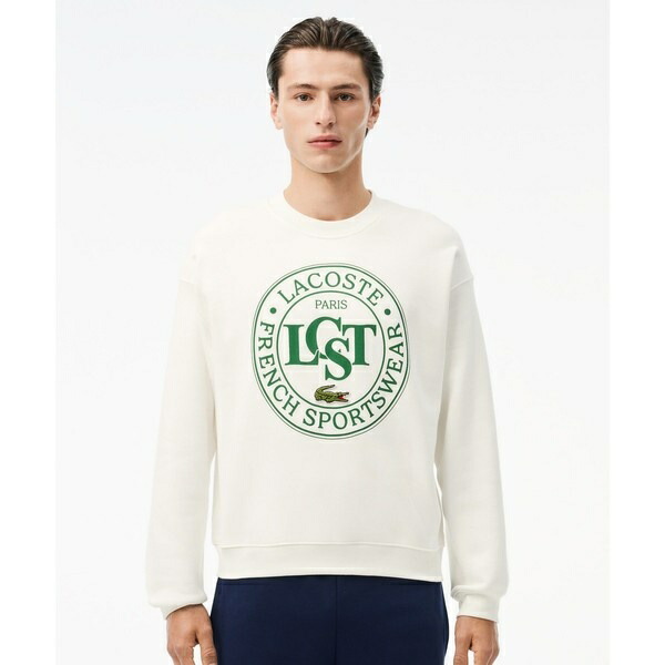 厚地の外套大いさ LCSTサークルグラフィッククルーネックスウェット 調教師／ラコステ（LACOSTE） トップス-スウェット・トレーナー-メンズファッション