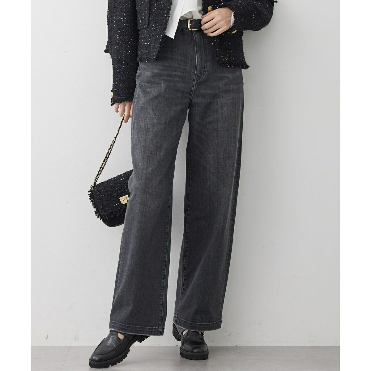 Oggi3月号掲載　23区DENIM ストレッチ ワイドパンツ 楽天市場】【見上愛さん着用/Oggi3月号掲載/洗える】23区DENIM