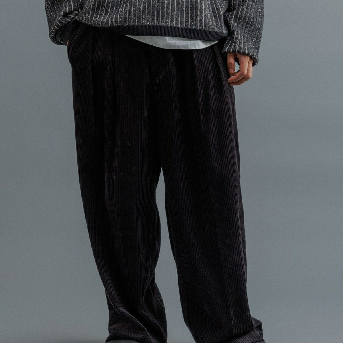 新品ADAM ET ROPÉ 3Dニットリブサイクルパンツ ADAM ET ROPE' パンツ 「サステナブル」3Dニットリブサイクル