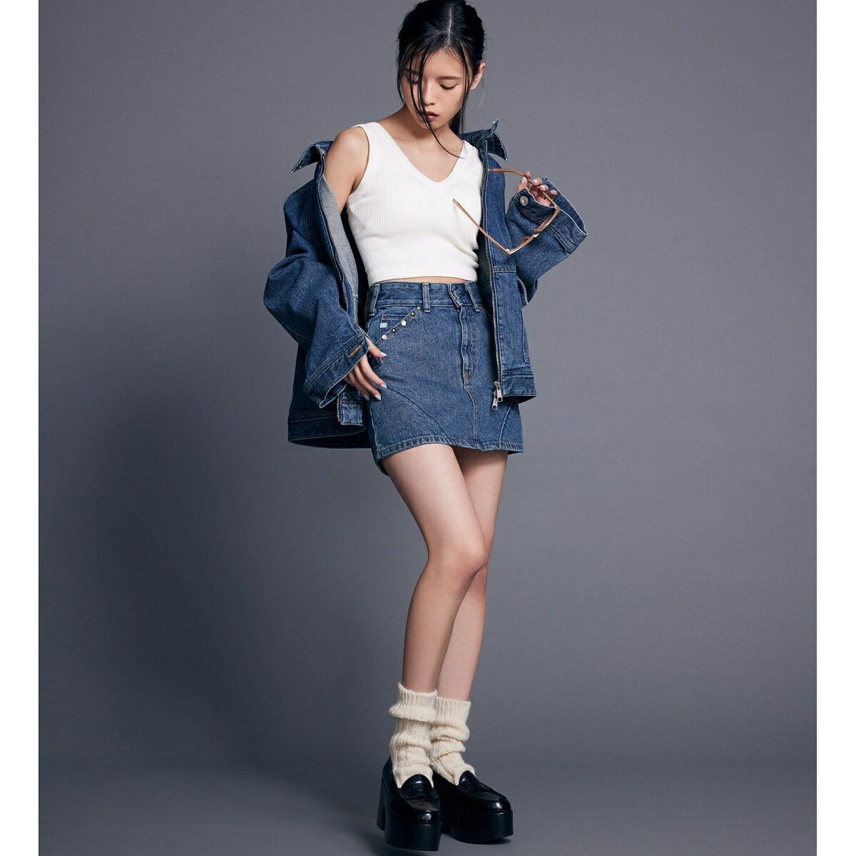 SOMETHING&times;MK PANEL MINI SKIRT／サムシング（SOMETHING）｜丸井（マルイ）店