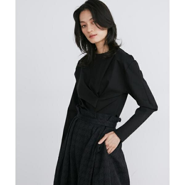 アシンメトリーデザインカットソー《la veille by SUPERIOR CLOSET》／イネド（INED）