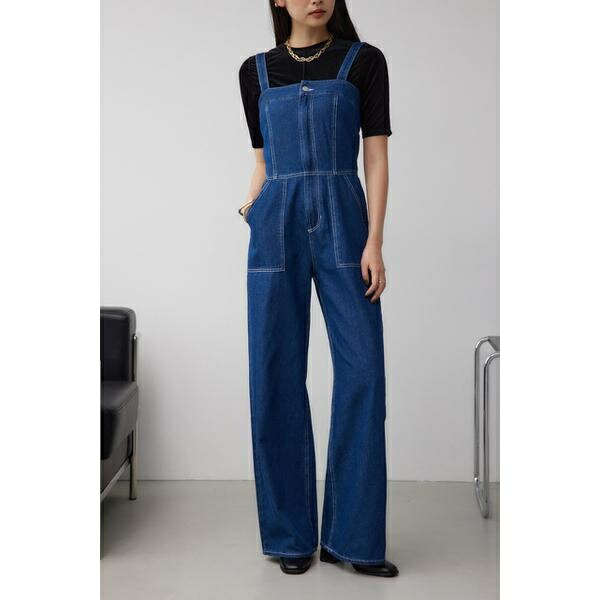 楽天市場】BACK SLIT DENIM オールインワン／マウジー（MOUSSY