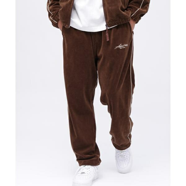 VELOUR PANTS CURSIVE LOGO ／ ベロア パンツ カーシヴ ロゴ／アヴィレックス（AVIREX）