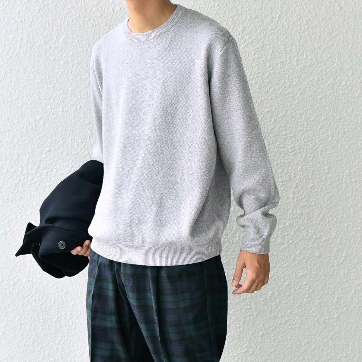 SHIPS any: 〈手洗い可能〉コットン カシミヤ スウェットライク ニット 24FW◇／シップス エニィ（SHIPS any）