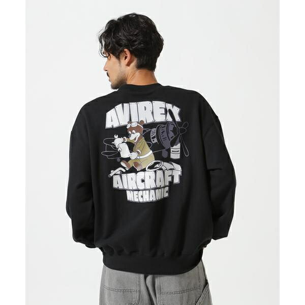 《WEB&DEPOT限定》FLIGHT MECHANIC CREW NECK SWEAT / フライ/アヴィレックス(AVIREX)|丸井(マルイ)店