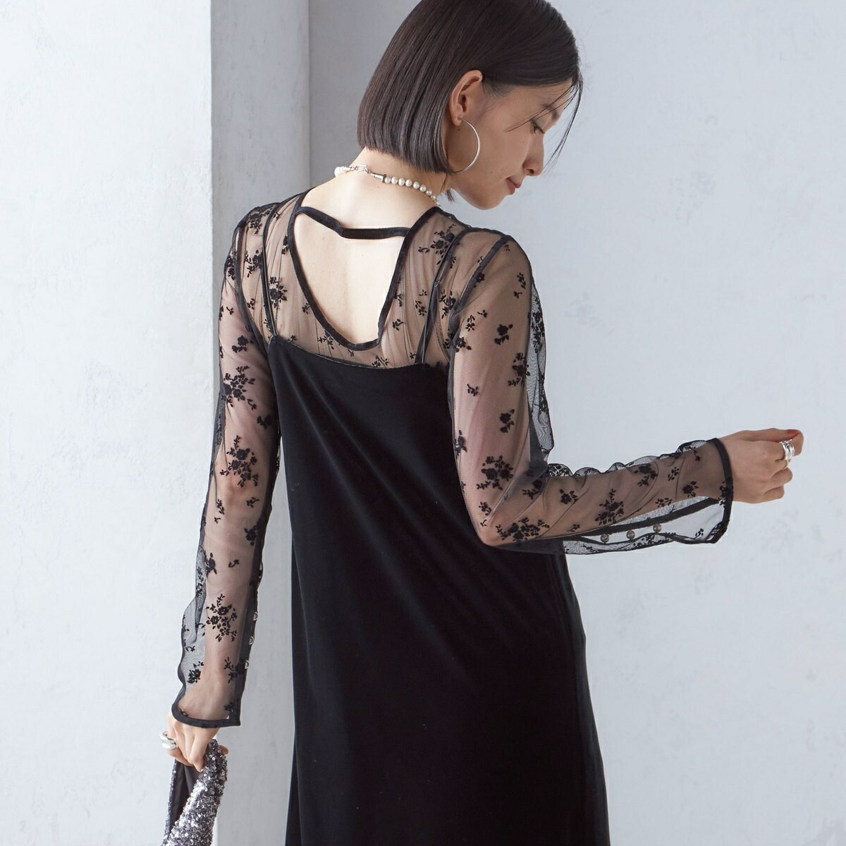 楽天市場】kaene ラメチュールメロウドレス／アーバンリサーチ