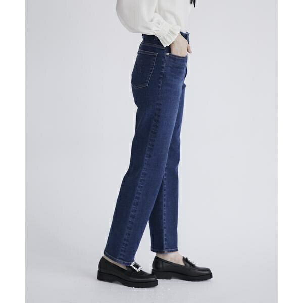 《Maglie Jeans》ハイウエストセミワイドジーンズ／マーリエ ル カセット（Maglie le cassetto）