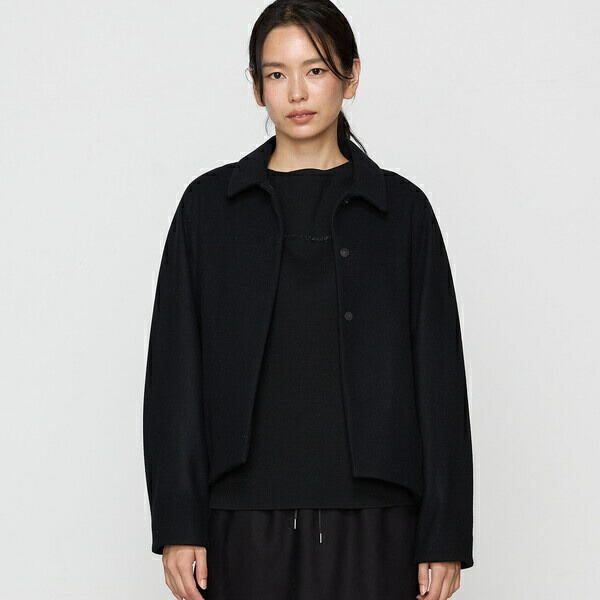 〔 +サイズ 〕 やわらかメルトン ふんわりシャツジャケット/ギャバジン K.T(Gabardine K.T)|丸井(マルイ)店