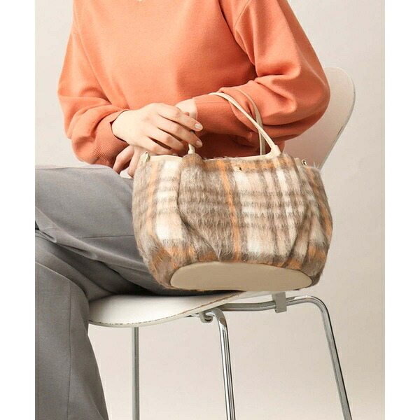 [2WAY]ニュアンスチェックラウンドトートバッグ／MK ミッシェルクラン バッグ（MK MICHEL KLEIN BAG）｜丸井（マルイ）店 6,023円