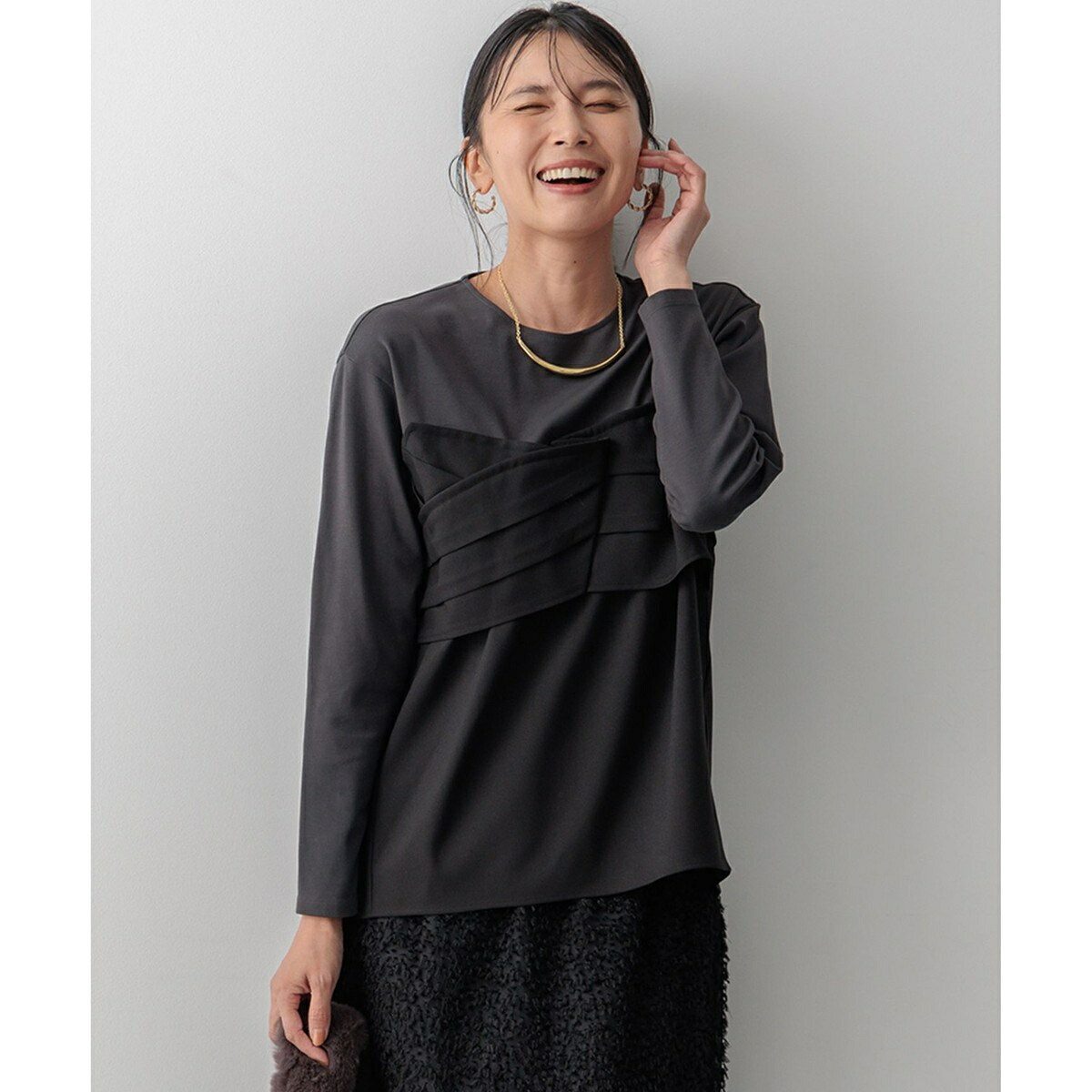 再値下げ ☆ 23区 【新品】 オーガンジービスチェコンビ カットソー 23区｜【WEB&一部店舗限定カラーあり】オーガンジービスチェ