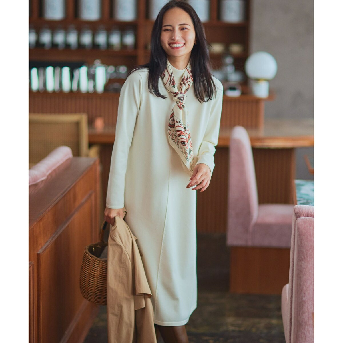 楽天市場】ELENAリラクシーニットワンピース／組曲（KUMIKYOKU