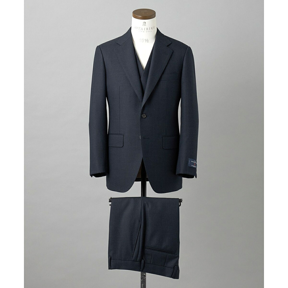 【ZEGNA/ゼニア】ISLANDFLEECE/アイランドフリース 3天下太平背広（米国海軍）／五大陸（gotairiku）