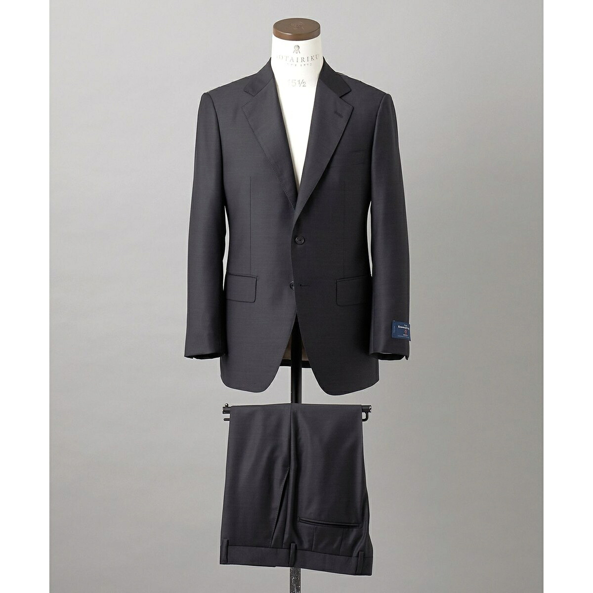 【ZEGNA/ゼニア】TROFEO/トロフェオ スーツ(グレー×無地)/五大陸(gotairiku)