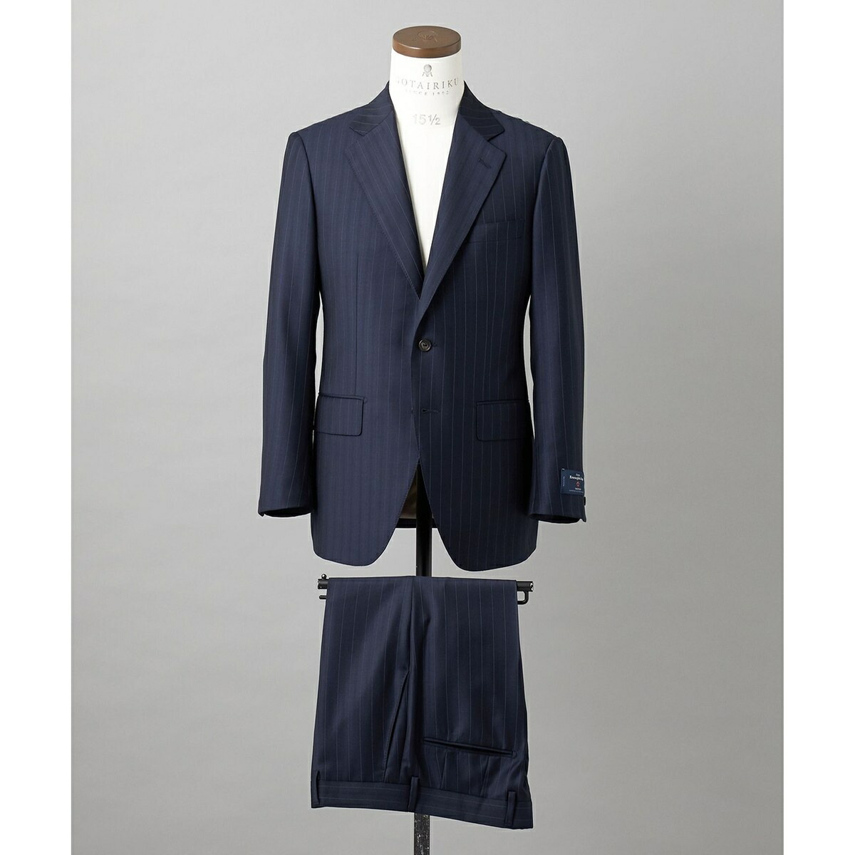 【ZEGNA/ゼニア】TROFEO/トロフェオ 背広（米国海軍×縞模様）／五大陸（gotairiku）