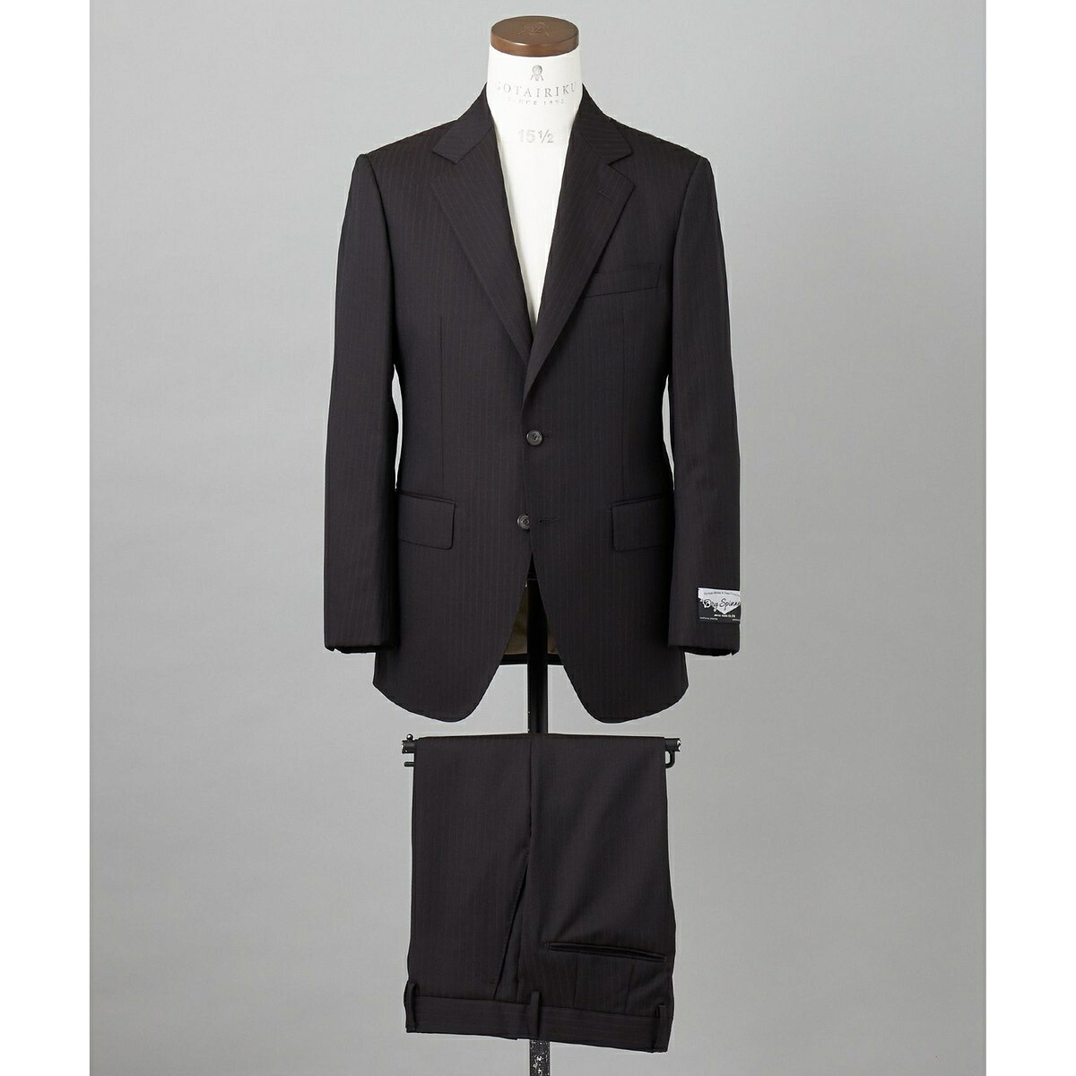 シワになりにくい【御幸毛織/みゆきけおり】DRY SPINNER(ドライスピナー)スーツ（ブラウンス／五大陸（gotairiku）