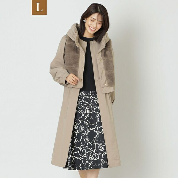 【L】3WAYタフタ ダウンコート／トゥービーシック（TO BE CHIC）｜丸井（マルイ）店