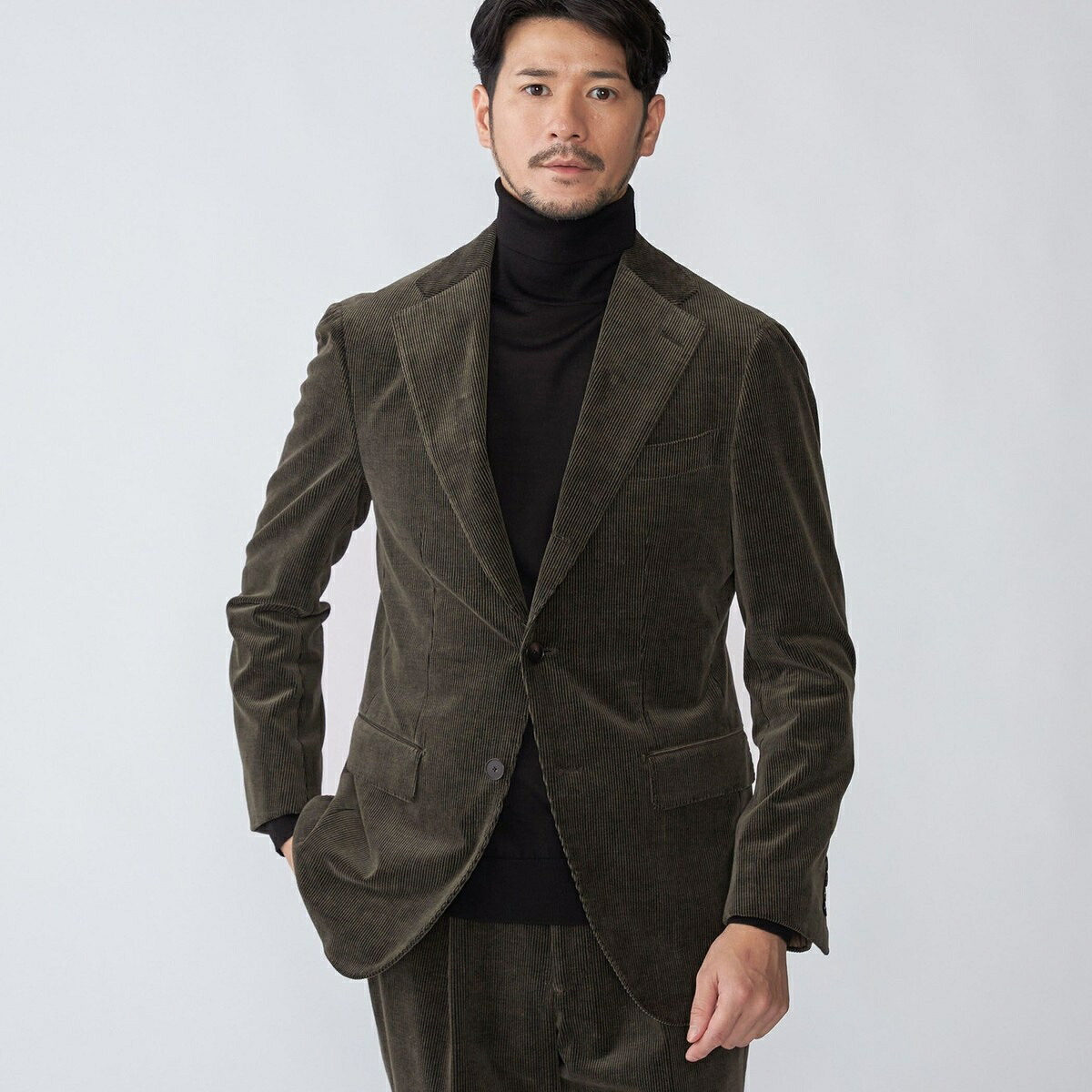 SHIPS: LUXURY DRAGO コール天 背広／シップス（SHIPS）
