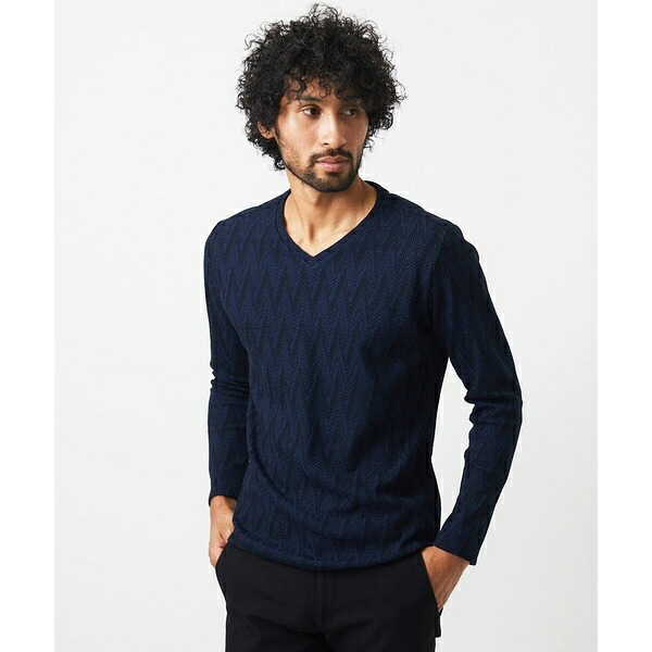 《日本製》セミシルケット長袖カットソー／ミッシェルクランオム（MICHEL KLEIN HOMME）