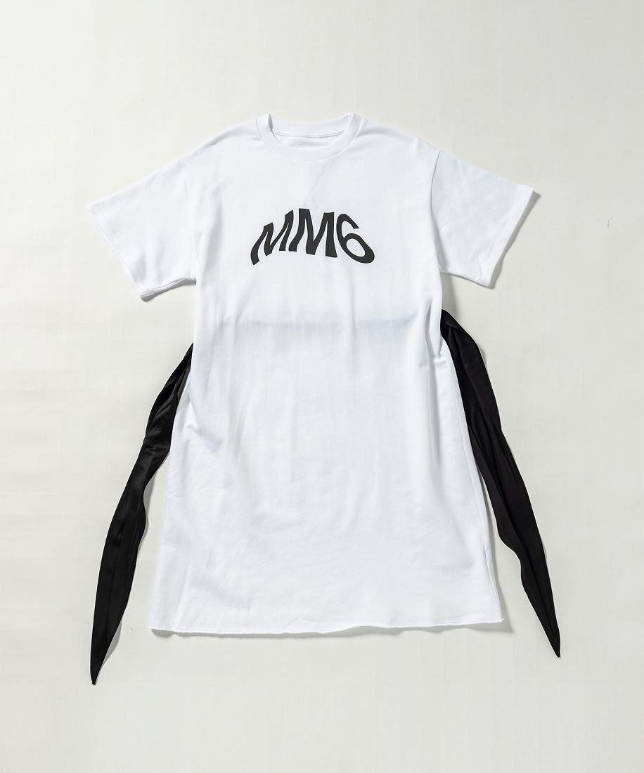 MM6 Maison MargielaKids & Junior ブランドロゴ半袖リボンワンピース/エムエムシックス メゾン マルジェラ(MM6 Maison Margiela)|丸井(マルイ)店