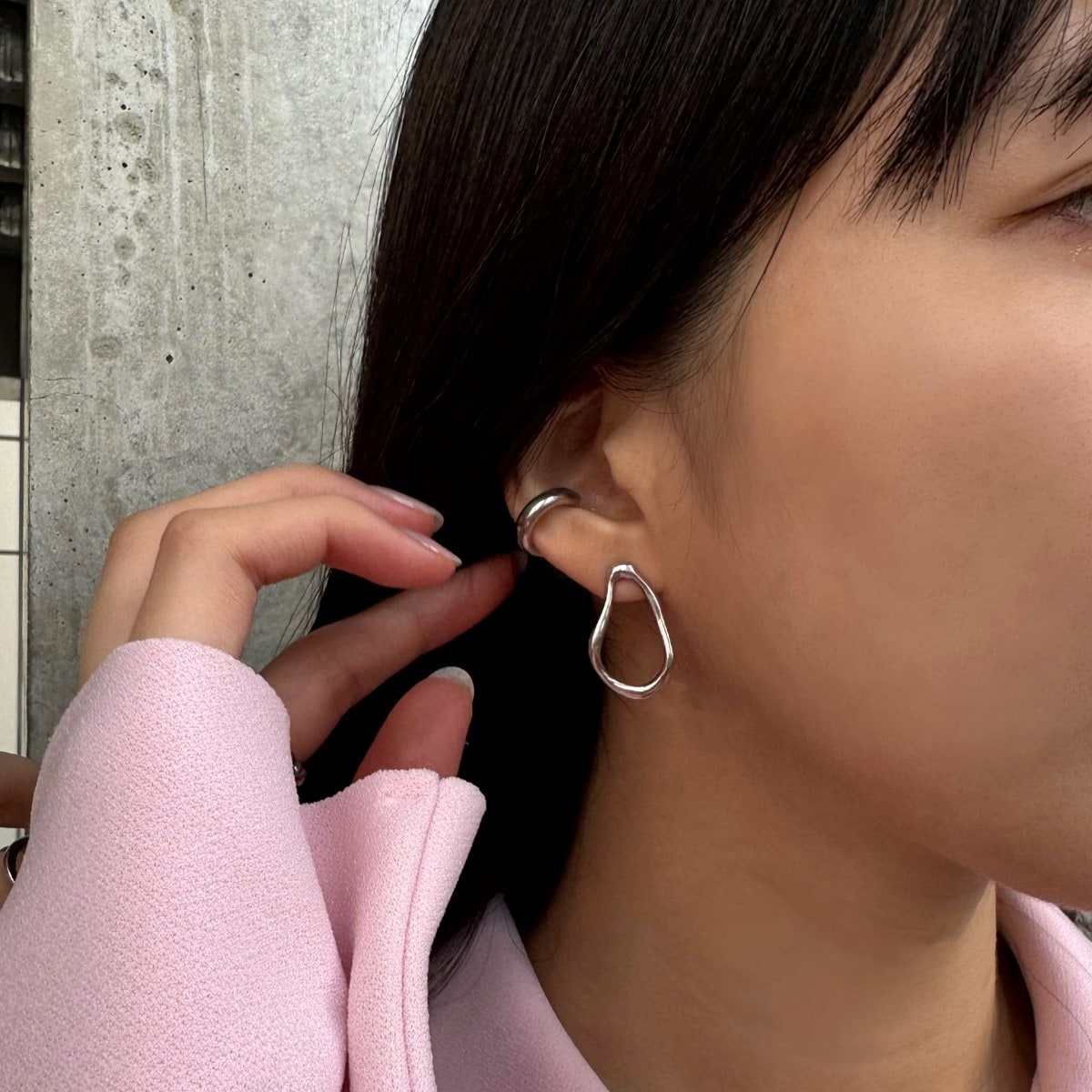 SIENA ROSE イヤーカフ　ラウンドレースS SIENA ROSE イヤーカフ ラウンドレースS - メルカリ