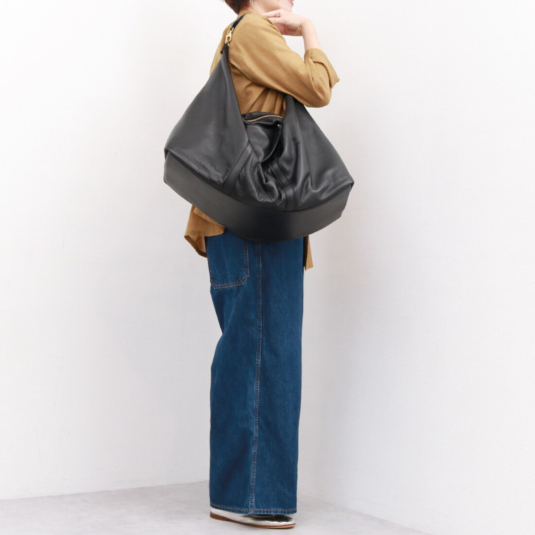 ペルケ perche / ガーメントレザー・サスティナブル2wayボストンL／ペルケ（perche'） 26,048円