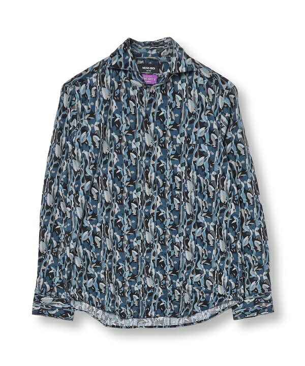 Liberty コーデュロイフラワープリントシャツ／メンズビギ（MEN'S BIGI）